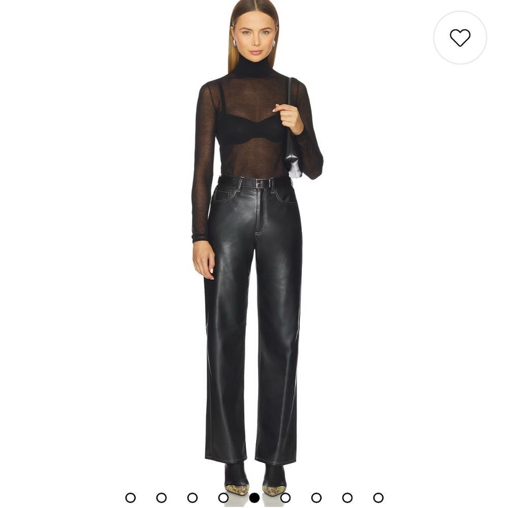 NWT 348.00 RAG & BONE Harlow Faux Leather Pant Size 26 ON SITE FULL PRICE